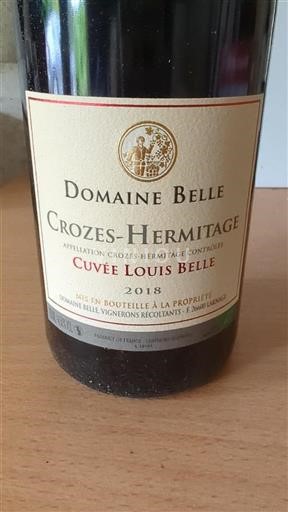 Valle del Rodano Crozes-Hermitage Domaine Belle Louis Belle 2018
