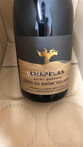 Rhônen laakso Côtes-du-rhône-villages Chapelas Saint Gervais 2021