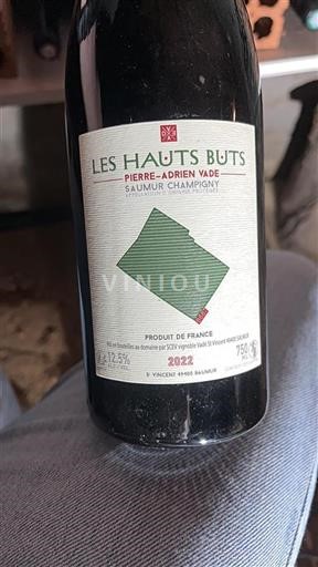 Vallée de la Loire Saumur-champigny Pierre-Adrien Vadé Les Hauts Buts 2022