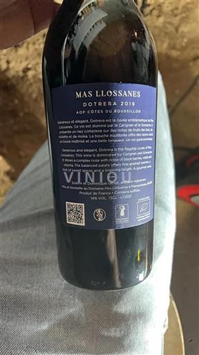 Roussillon Côtes-du-Roussillon Mas Llossanes Dotrera 2019