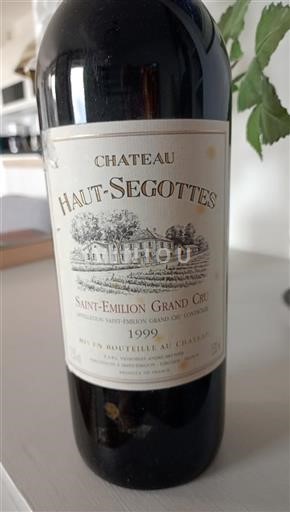 Bordeaux Saint-Émilion Grand Cru Château Haut-Segottes 1999