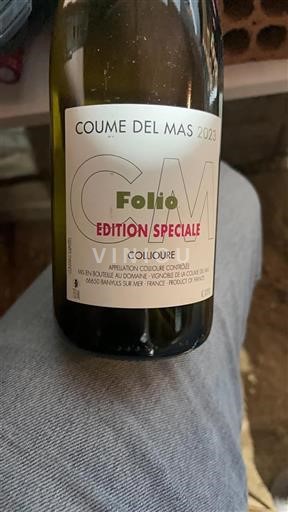 Roussillon Collioure Coume del Mas Folio Edition Spéciale 2023
