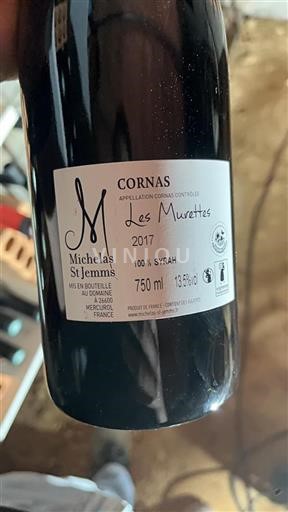 Vallée du Rhône Cornas Michelas St Jemms Les Murettes 2017