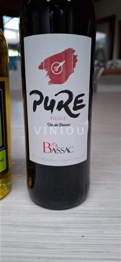 Languedoc Ospecificerad Domaine Bassac Pure Icke årgångsbetecknad