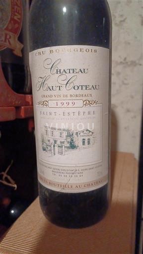 Bordeaux Saint-Estèphe Cru Bourgeois Château Haut Coteau 1999