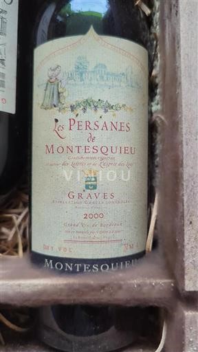 Bordeaux Graves Montesquieu Les Persanes 2000