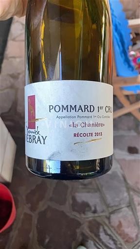 Bourgogne Pommard Premier Cru Yannick Debray la Chanière 2013