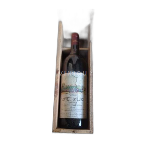 Vin Rouge sec Château Paveil de Luze 1990 France Bordeaux Margaux AOC