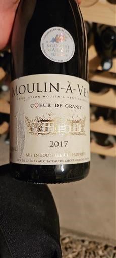 Beaujolais Moulin-à-vent Château Chénas Cœur de Granit 2017