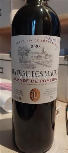 Bordeaux Lalande-de-pomerol Château Des Maurins 2023