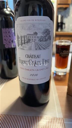 Bordeaux Saint-Émilion Grand Cru Grand Cru Château Franc Grâce-Dieu 2016