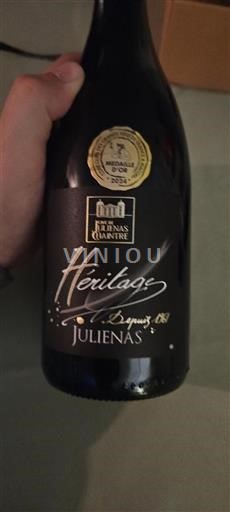 Beaujolais Juliénas Cave de Juliénas Chaîtré Héritage 2022