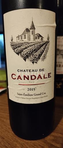 Bordéus Saint-Émilion Grand Cru Château Candale 2015