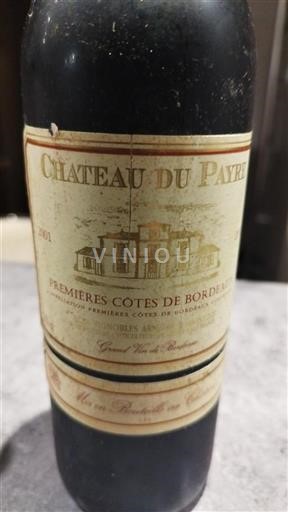 Bordeaux Premières Côtes de Bordeaux Château Payre 2001