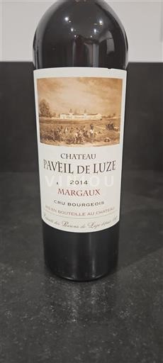 Bordeaux Margaux Cru Bourgeois Château Paveil de Luze 2014