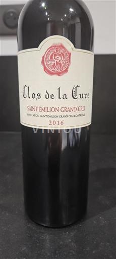 Bordeaux Saint-Émilion Grand Cru Grand Cru Clos de la Cure 2016