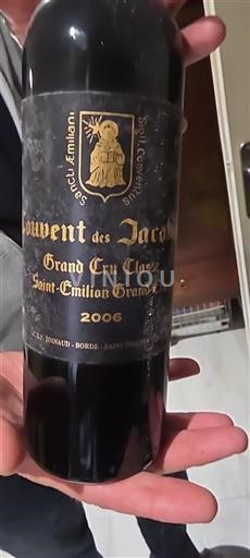 Bordeaux Saint-Émilion Grand Cru Couvent des Jacobins 2006