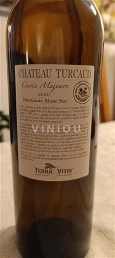 Bordeaux Bordeaux blanc Château Turcaud Majeure 2020