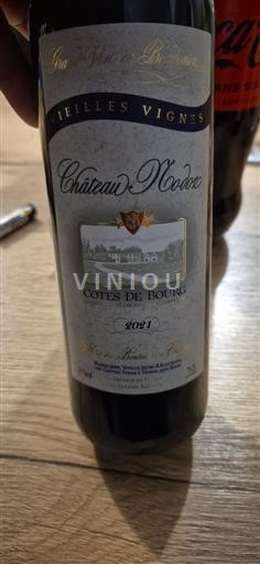 Bordeaux Côtes-de-bourg Château Nodot Vieilles Vignes 2021