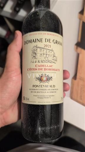 Bordeaux Cadillac Côtes de Bordeaux Domaine Grava 2021