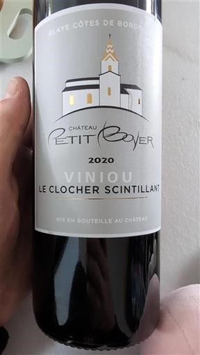 Bordeaux Blaye-côtes-de-bordeaux Château Petit Boyer Le Clocher Scintillant 2020