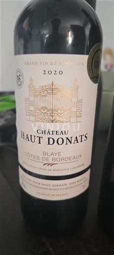 Bordeaux Côtes-de-Bordeaux Château Haut Donats 2020