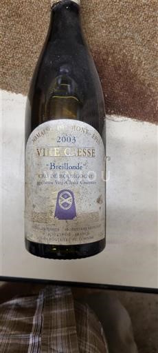 Bourgondië Viré-Clessé Domaine Mont Épin Breillonde 2003