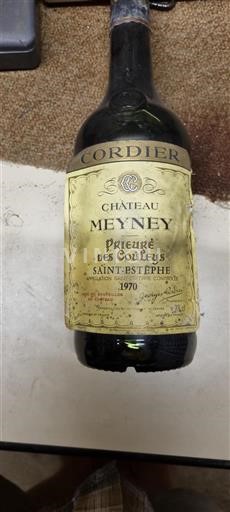 Bordeaux Saint-Estèphe Château Meyney Prieuré des Couleys 1970