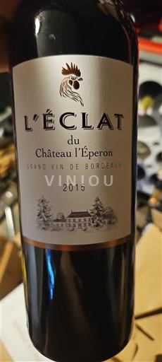 Bordeaux Niet gespecificeerd Château L'Éperon L'Éclat 2015