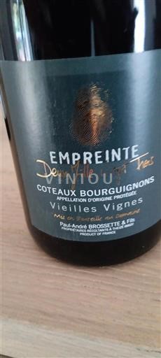 Borgogna Coteaux borgognoni Paul-André Brossette & Fils Empreinte Senza annata