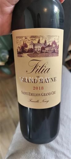 Bordeaux Saint-Émilion Grand Cru Grand Mayne Filia 2018