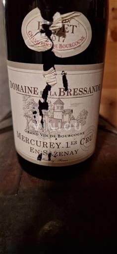 Bourgogne Mercurey Premier Cru Domaine La Bressande En Sazenay 2017