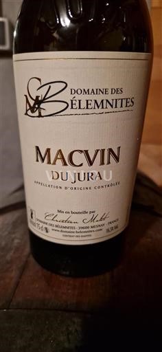Jura Macvin-du-jura Domaine Des Bélémites 2024