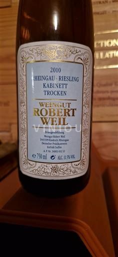 Rheingau Nespecifikováno Weingut Robert Weil Kabinett Trocken 2010