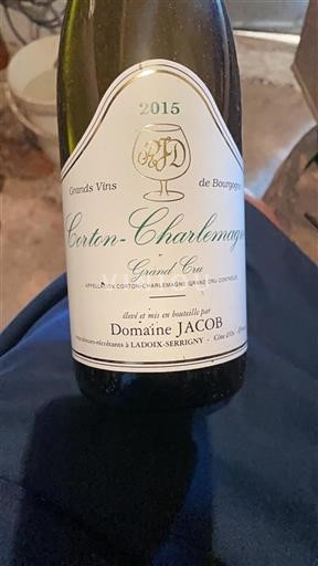 Bourgogne Corton-charlemagne Grand Cru Domaine Jacob 2015