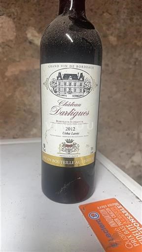 Bordeaux Bordeaux superiore Château Dartigues Usha Lavie 2012