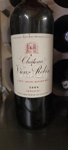 Bordeaux Médoc Cru Bourgeois Château Vieux Robin 2005