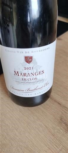 Bourgogne Maranges Domaine Bouhénet-Clerc Le Clos 2021