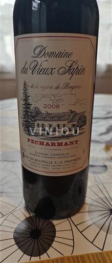Sud-Ouest Pécharmant Domaine Vieux Sapin 2008