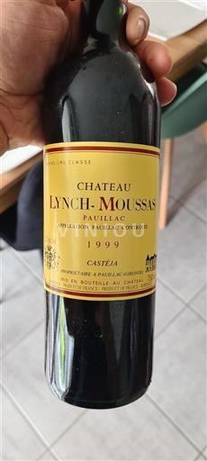 Vin Rouge sec Château Lynch-Moussas 1999 France Bordeaux Pauillac AOC Grand Cru