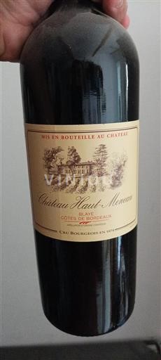 Bordeaux Blaye-Côtes-de-Bordeaux Château Haut-Meneau 2019