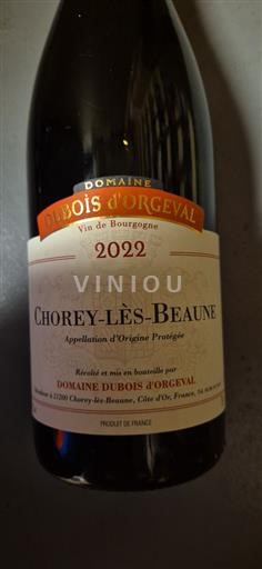 Burgundsko Chorey-lès-Beaune Dubois Orgeval 2022