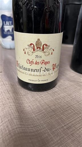 Vallée du Rhône Châteauneuf-du-pape Clefs des Papes 2016