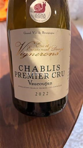 Bourgogne Chablis Premier Cru Eric et Emmanuel Dampt Vaucoupin 2022