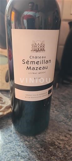 Bordeaux Listrac-Médoc Château Sémeillan Mazeau 2018