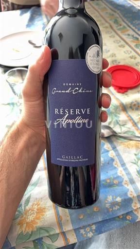 Sudoeste Gaillac Domaine Grand Chêne Réserve Apolline 2021