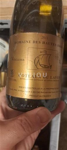 Valle della Loira Coteaux-du-Layon Domaine Des Hautes Bruyères 2011