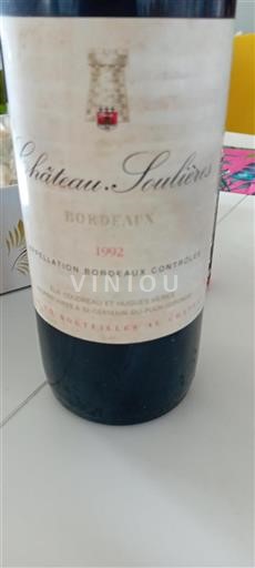 Bordeaux Château Soulères 1992