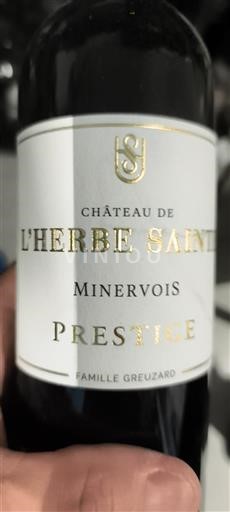 Languedoc Minervois Château L'Herbe Sainte Prestige 2023