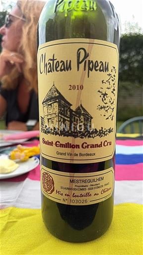 Burdeos Saint-Émilion Gran Cru Grand Cru Château Pipeau 2010